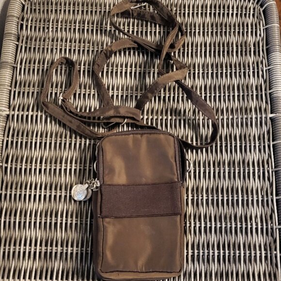 Pretty Lina Mini Crossbody Wallet Phone Bag Pouch Fits Large Phones Brown - Picture 5 of 12